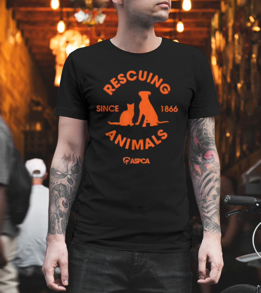 Rescuing Animals Since 1866 ASPCA Cat Dog T-Shirt