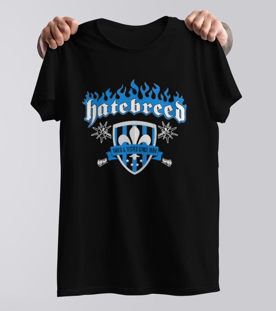 Hatebreed Tried And Tested Since 1994 Fleur-de-Lis Shield T-Shirt