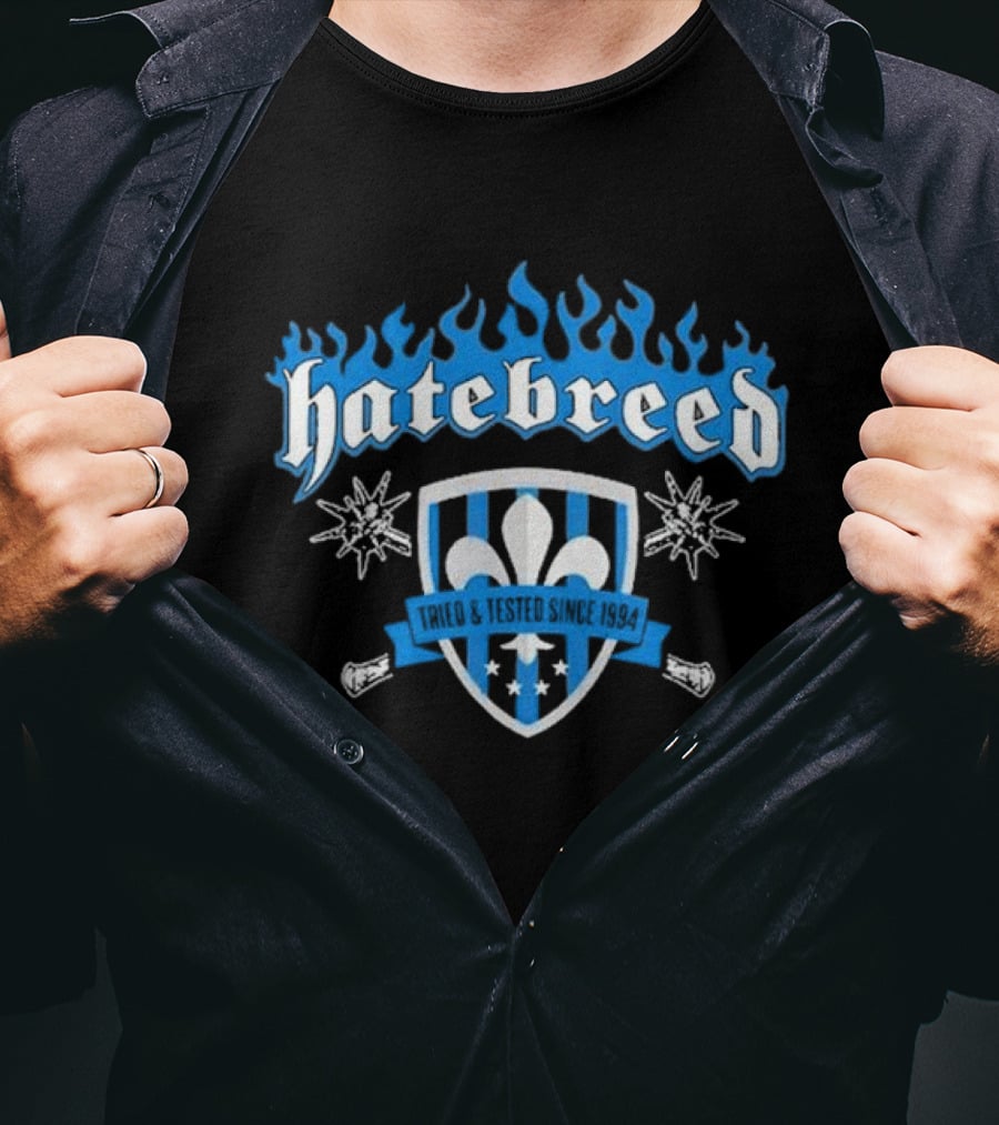 Hatebreed Tried And Tested Since 1994 Fleur-de-Lis Shield T-Shirt