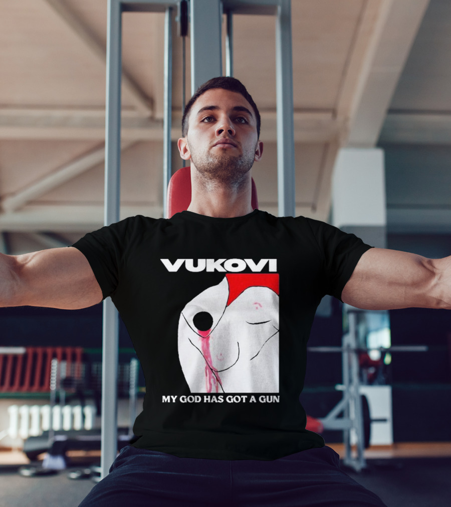 Vukovi My God Has Got A Gun Bold Graphic Concept T-Shirt