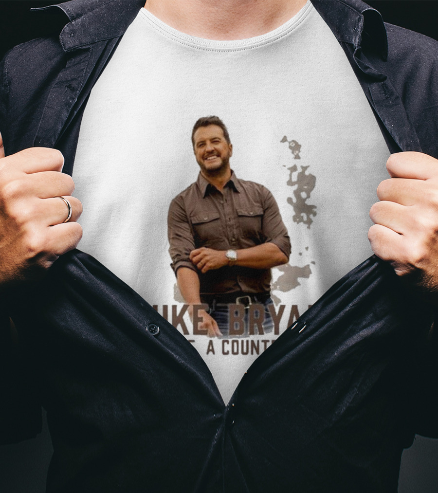 Luke Bryan Mind Of A Country Boy Music Icon Rustic Vibe T-Shirt