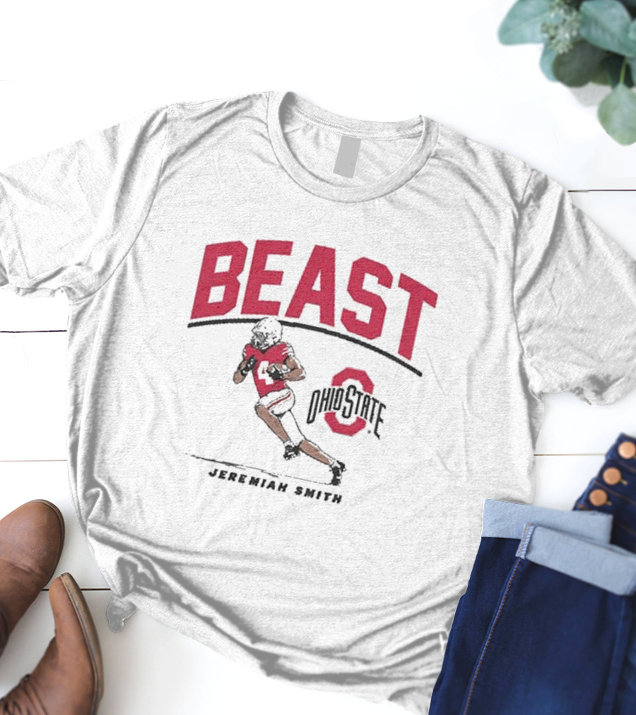 Ohio State Football Beast Jeremiah Smith T-Shirt
