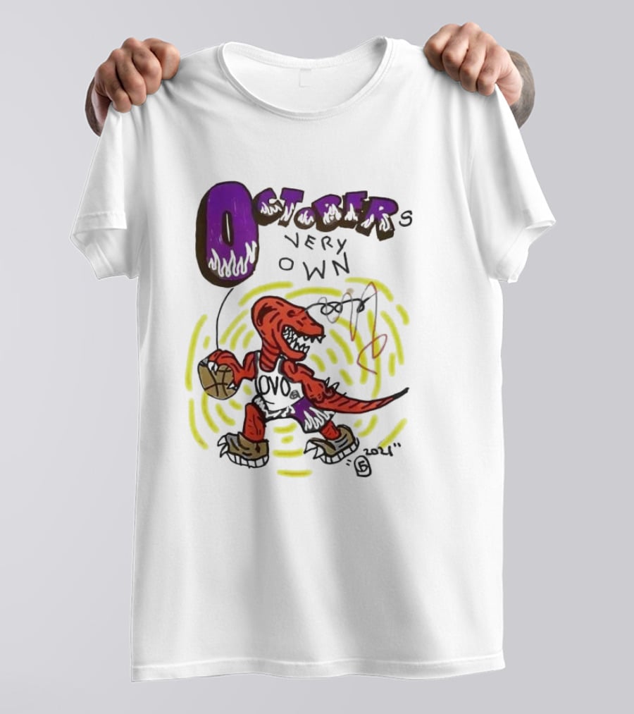 OCTOBER VERY OWN OVO Basketball Dinosaur T-Shirt