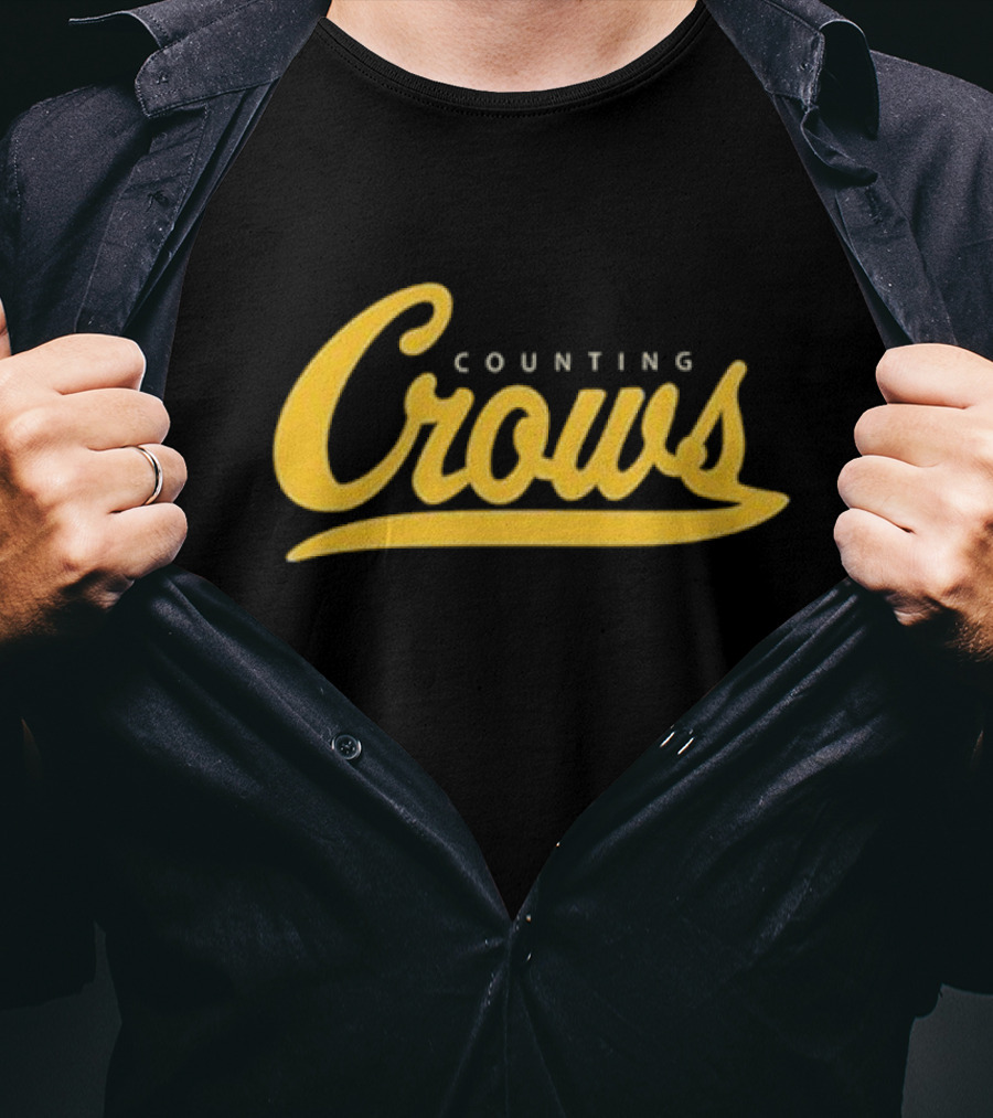 Counting Crows University Cursive Script T-Shirt