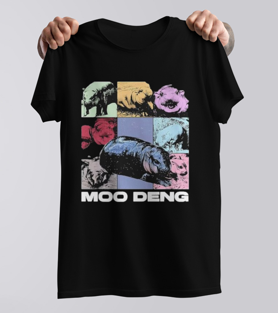 Moo Deng Era Cute Baby Hippo Pop T-Shirt