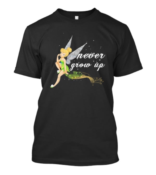 Tinkerbell Never Grow Up Fantasy Fairy Magic T-Shirt