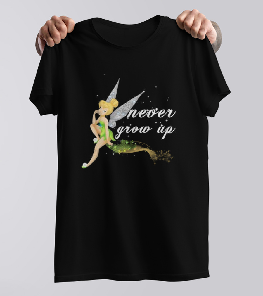 Tinkerbell Never Grow Up Fantasy Fairy Magic T-Shirt