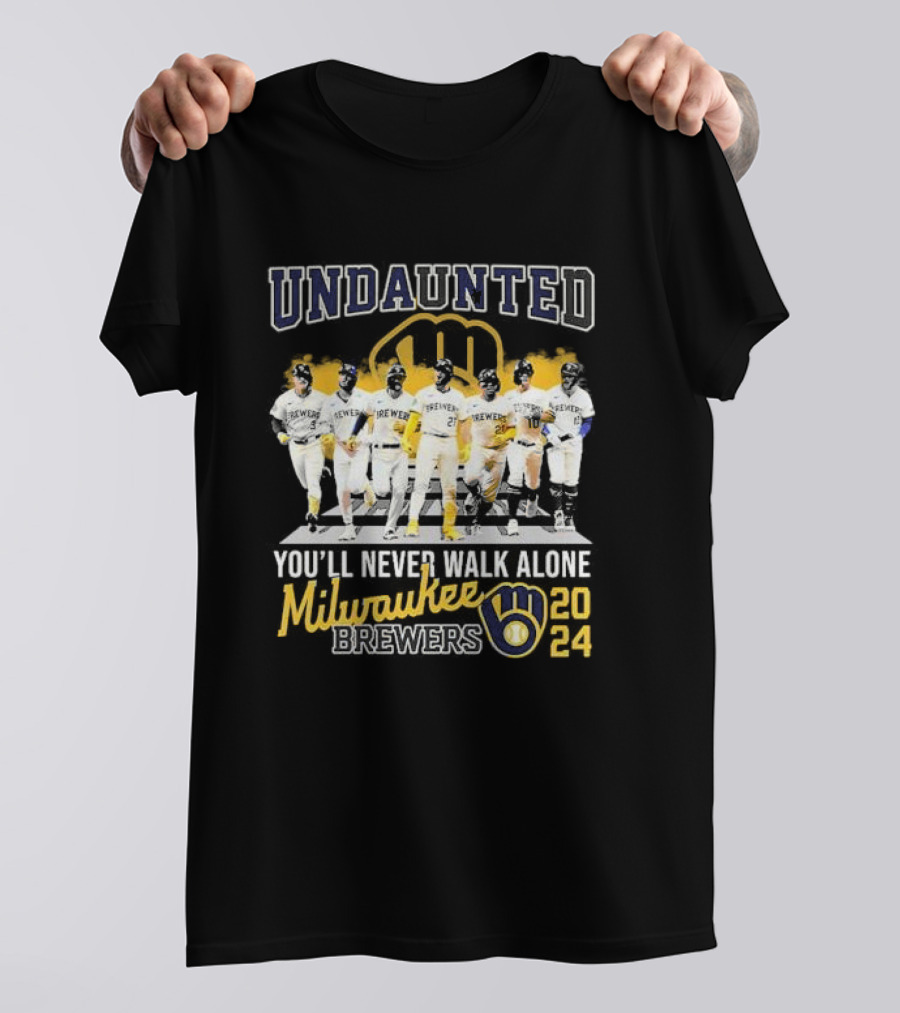 Undaunted You'll Never Walk Alone Milwaukee Brewers T-Shirt