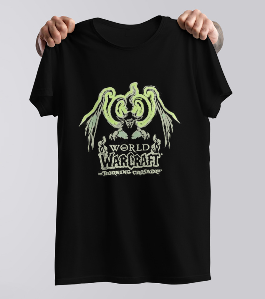 World Of Warcraft The Burning Crusade Blizzard Jinx Illidan Stormrage Wings T-Shirt
