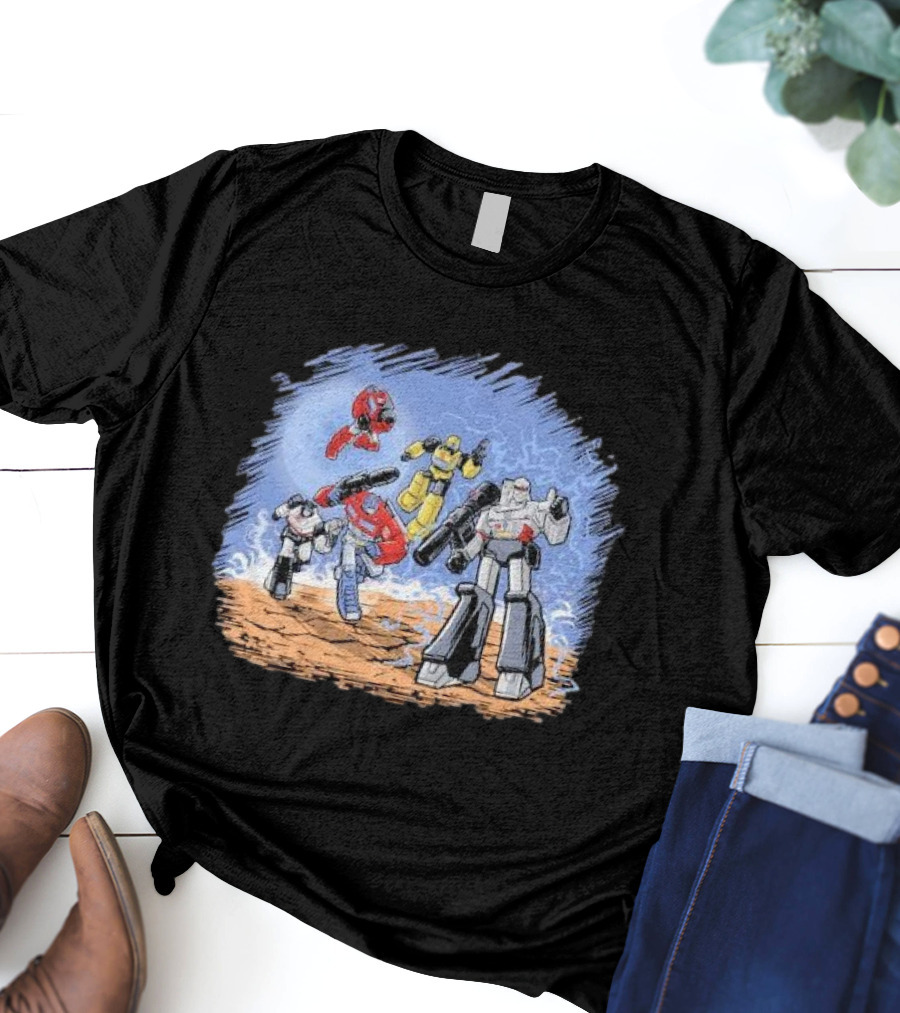 Zascanauta Bots Comic Book Style Animation Cover T-Shirt