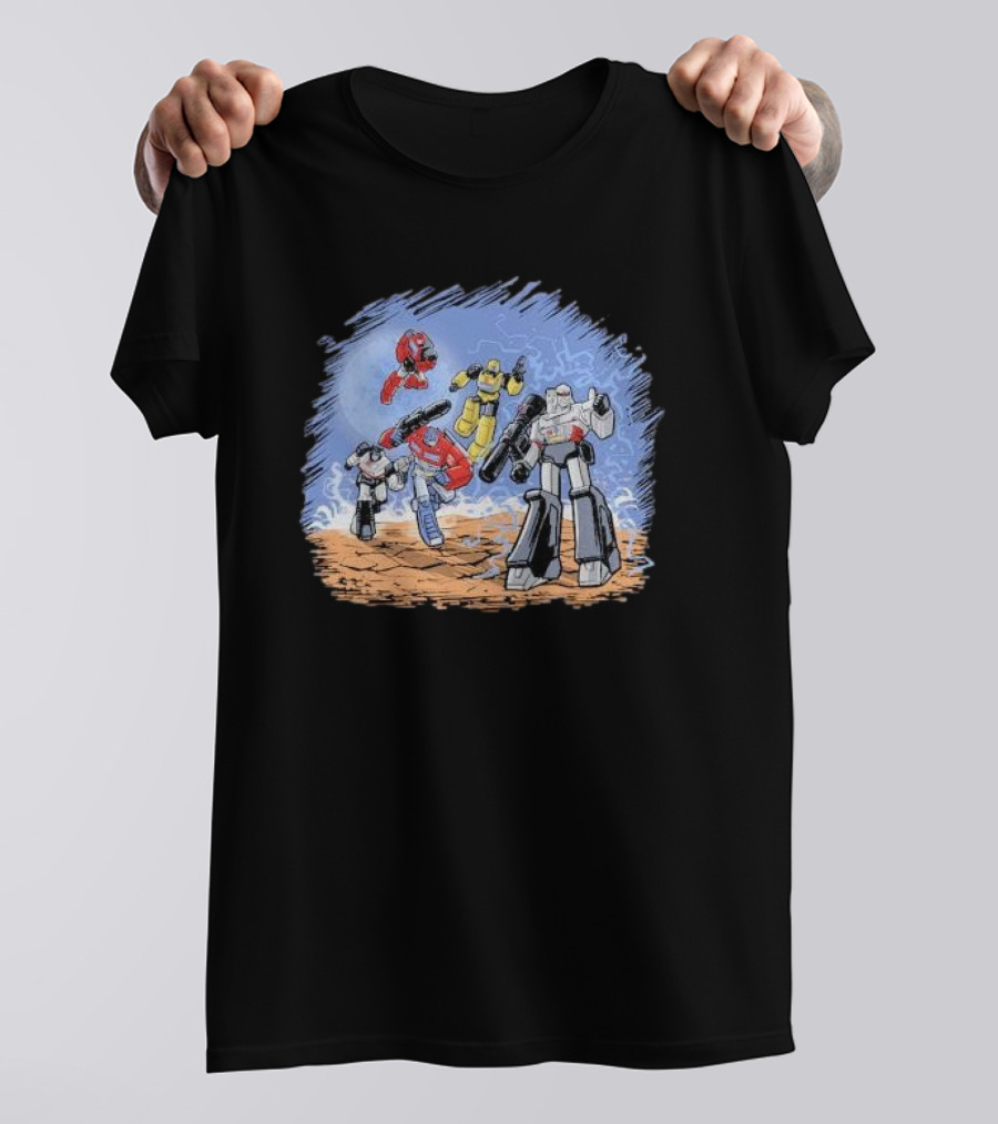 Zascanauta Bots Comic Book Style Animation Cover T-Shirt