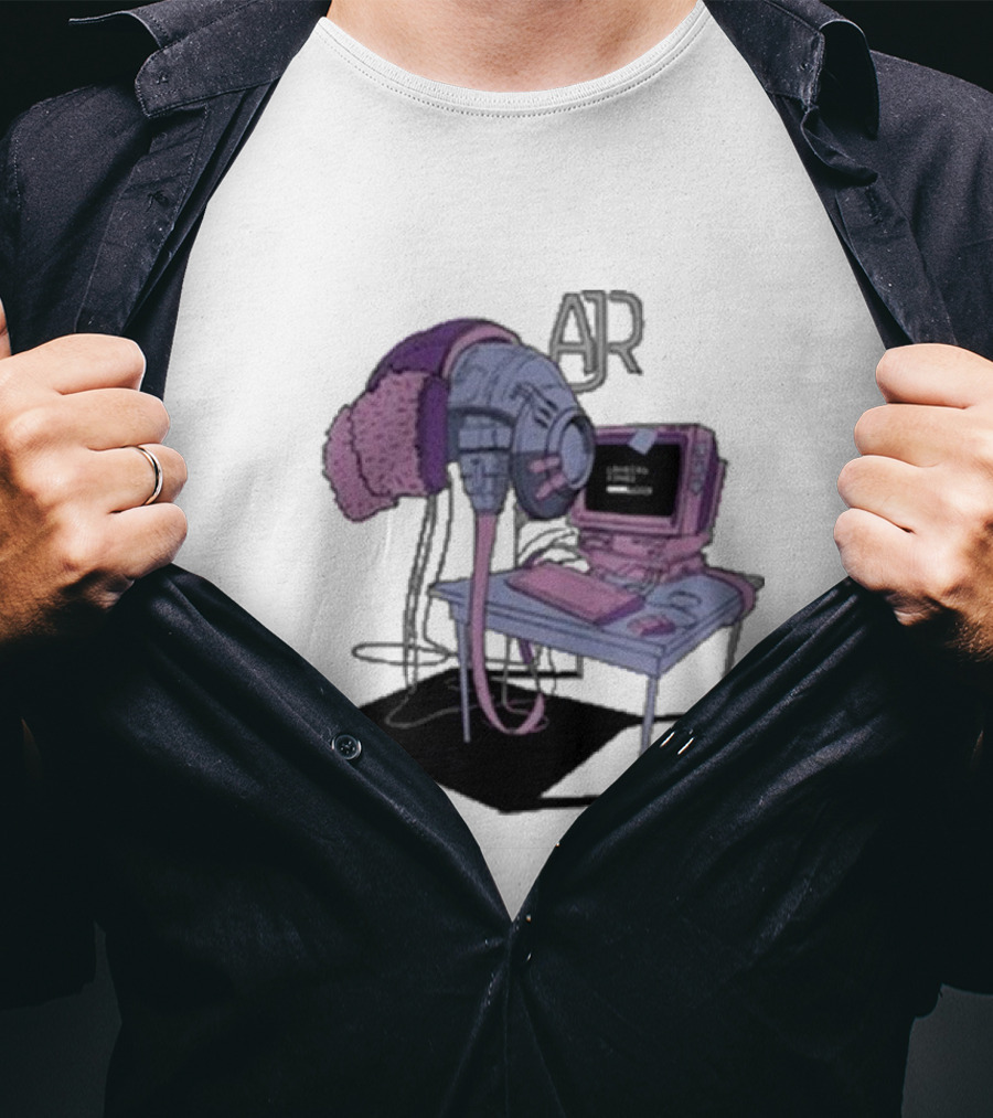AJR Loading Songs Concert Retro Computer Setup T-Shirt