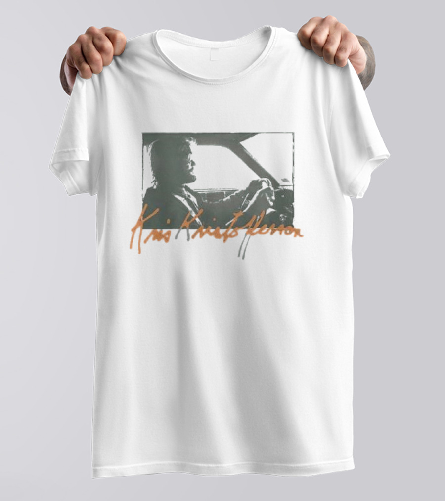 Kris Kristofferson Driving Car T-Shirt