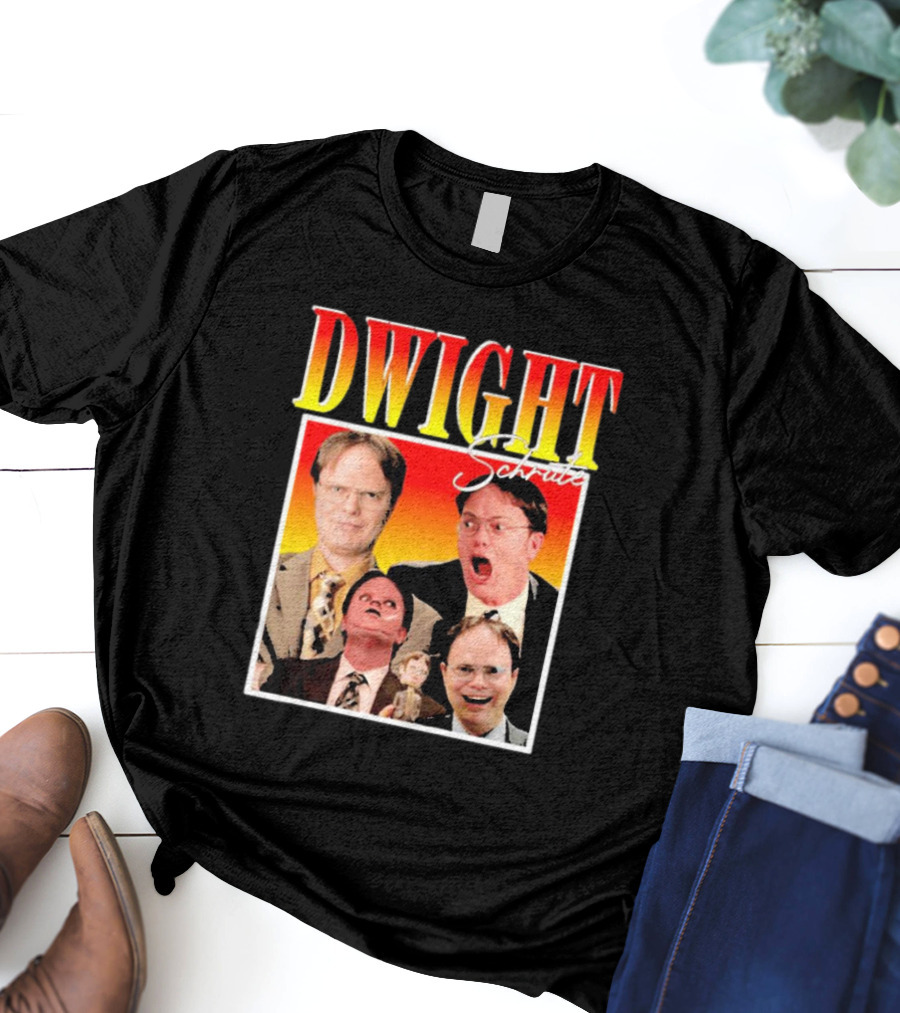 DWIGHT Schrute Michael Scott Iconic Moments Collage T-Shirt