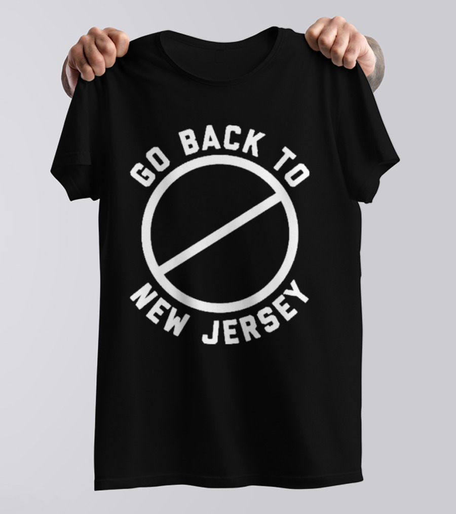 Go Back To New Jersey Circle Slash T-Shirt