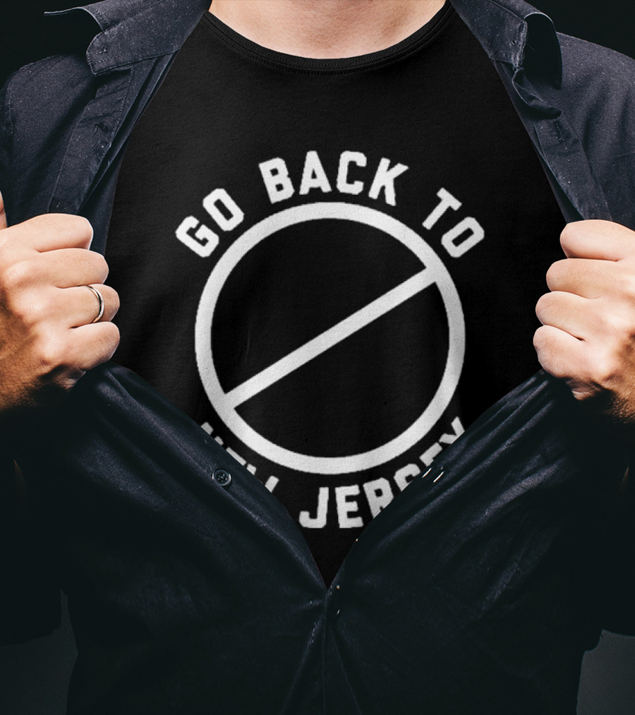 Go Back To New Jersey Circle Slash T-Shirt