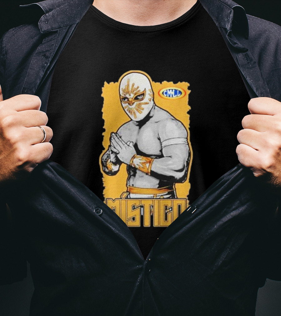 Místico CMLL Rey Plata Y Oro Luchador Masked Wrestler T-Shirt