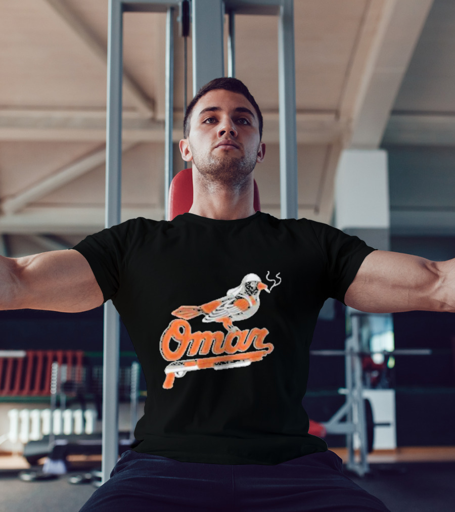 Omar Smoking Bird Perched On Shotgun Baltimore Oriole T-Shirt