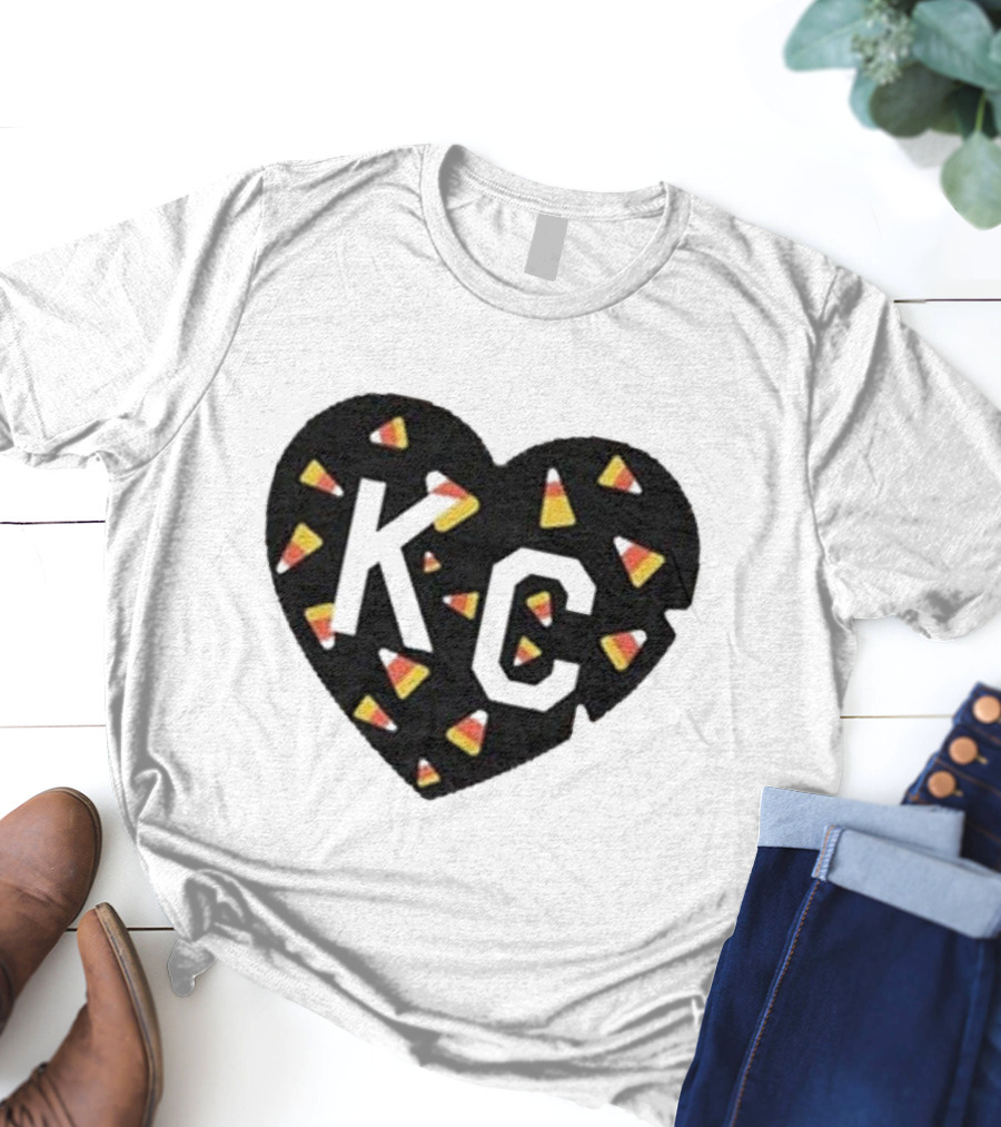 KC Heart Candy Corn T-Shirt