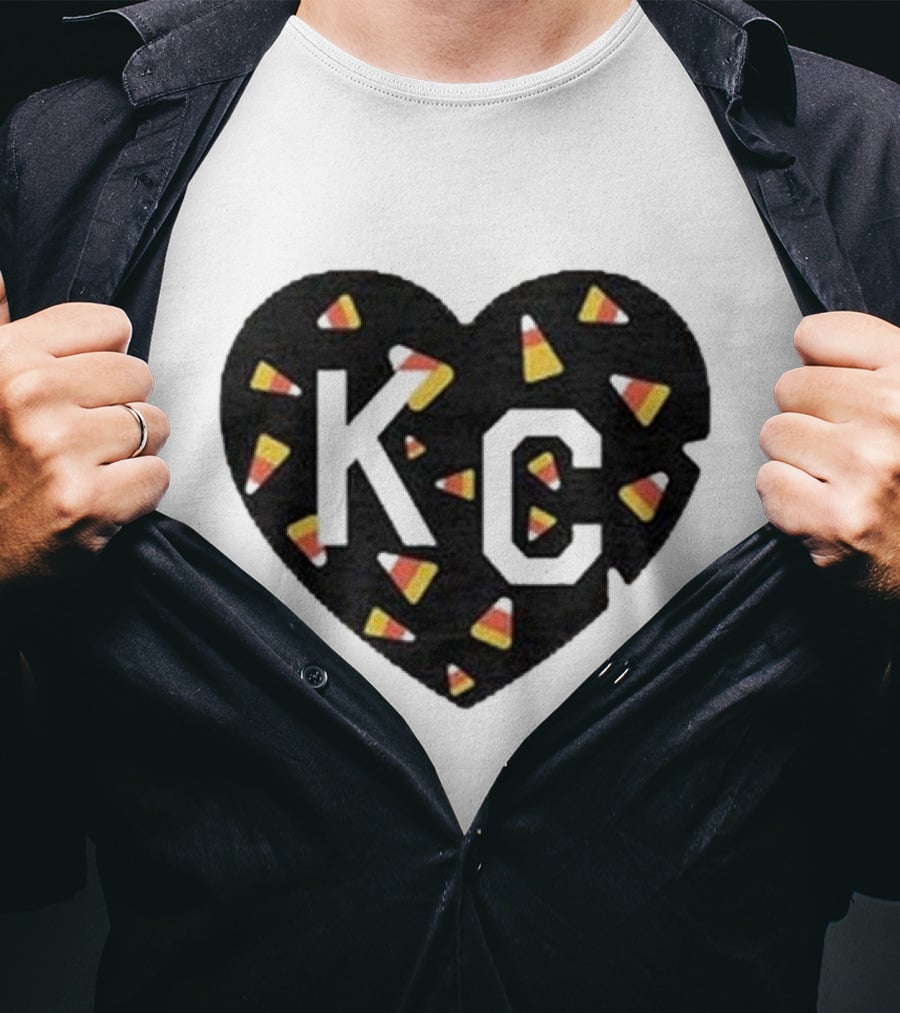 KC Heart Candy Corn T-Shirt