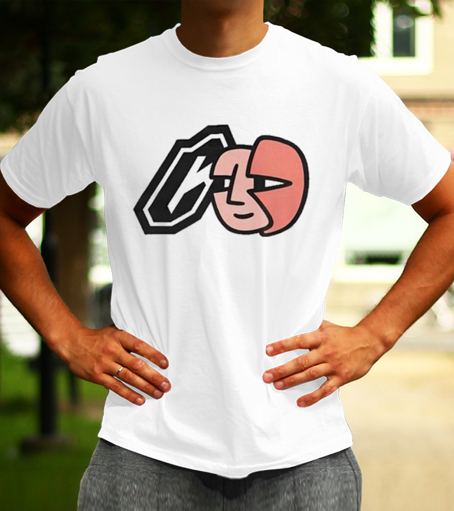 Collective Bikes X Lorem Iconic Face And Abstract Shape T-Shirt