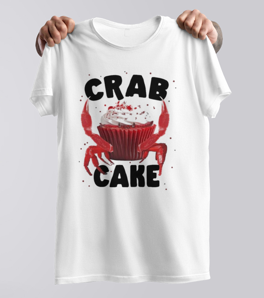 CRAB CAKE Strawberry Cream Cupcake T-Shirt