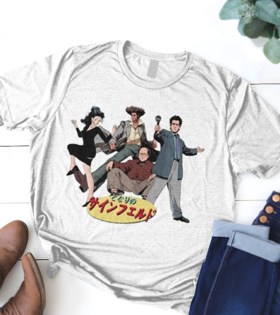 Japanese 90s Sitcom K Thor Jensen Seinfeld Anime Style Characters T-Shirt