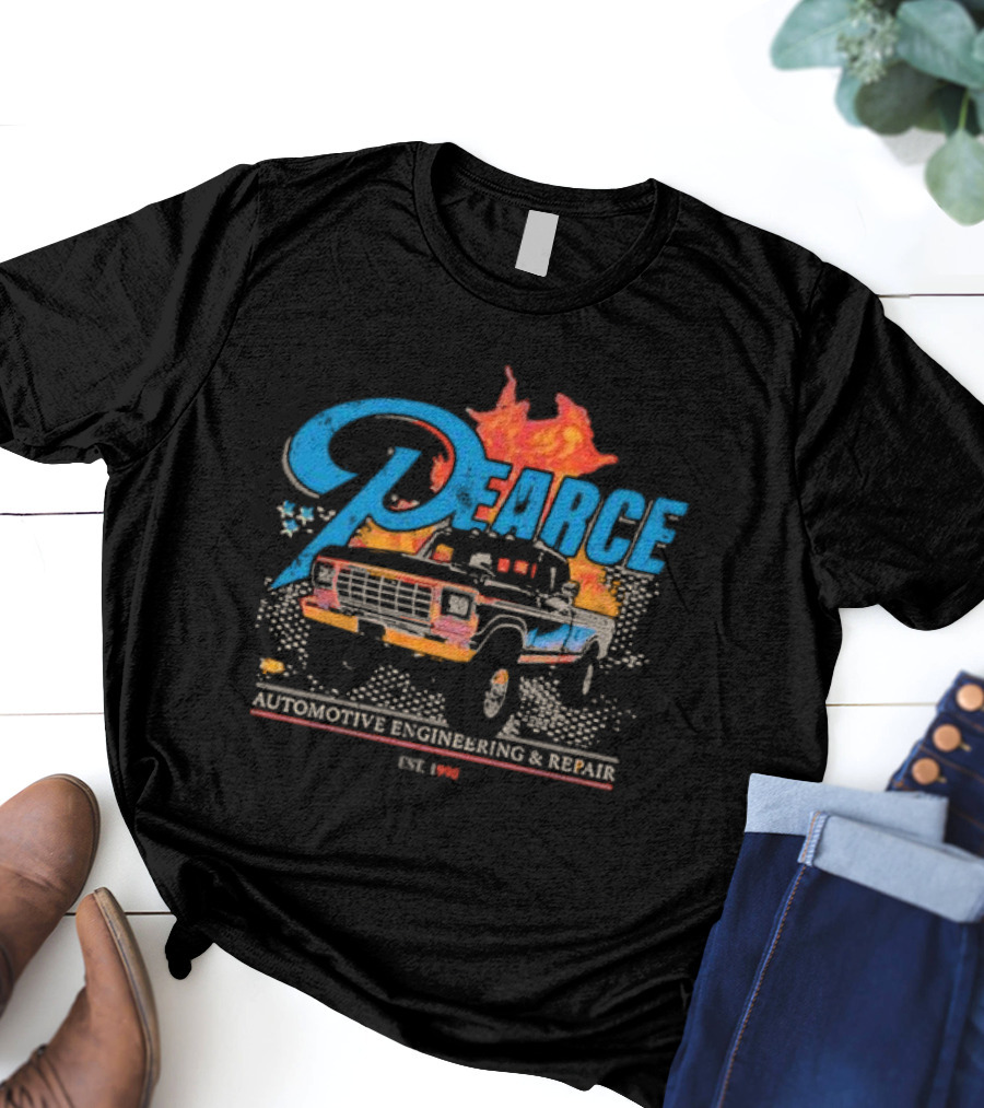 Pearce Automotive Engineering And Repair Truck Fire Est. 1996 T-Shirt