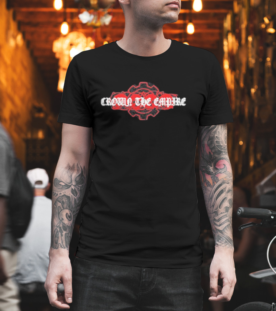 Crown The Empire Red Gear Emblem Crown Is Dead T-Shirt