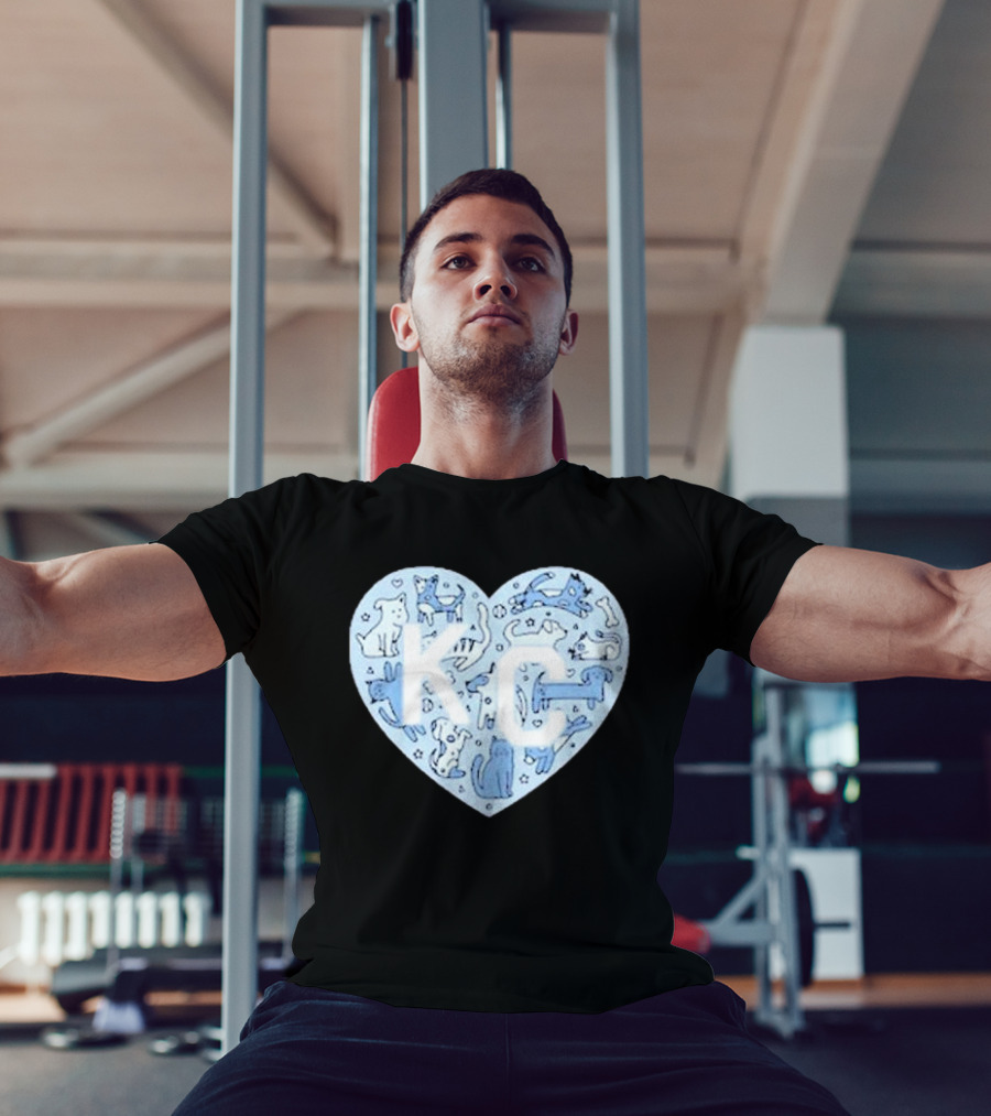 KC Pet Project Heart Cats Dogs Animal T-Shirt
