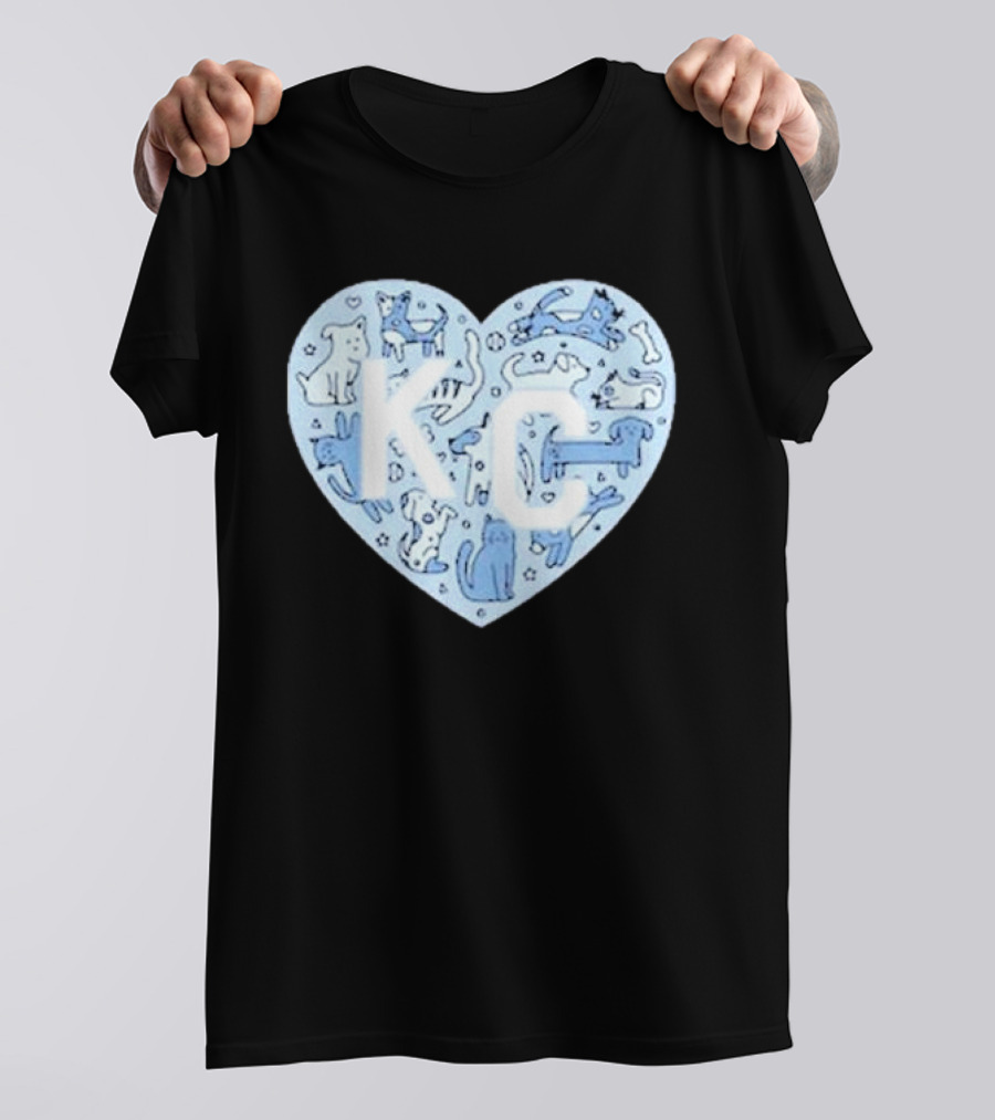 KC Pet Project Heart Cats Dogs Animal T-Shirt