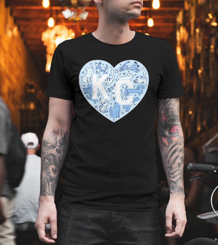 KC Pet Project Heart Cats Dogs Animal T-Shirt