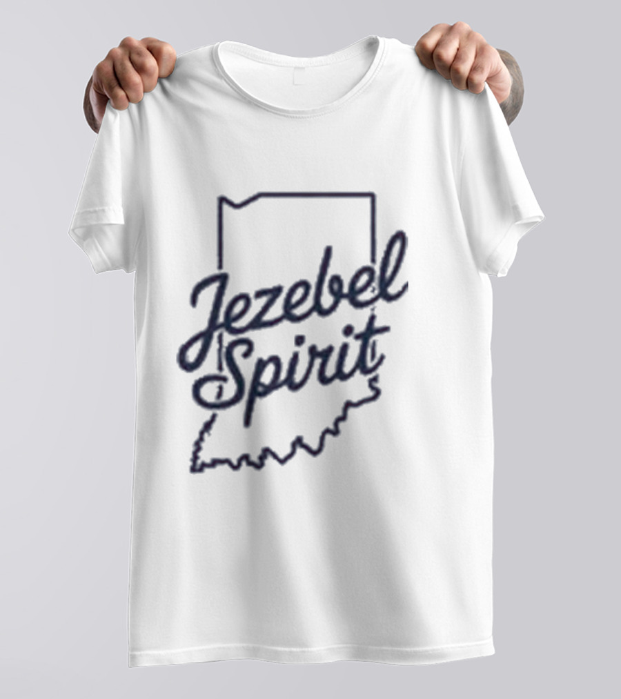 Corinne Straight Jezebel Spirit Indiana Outline T-Shirt