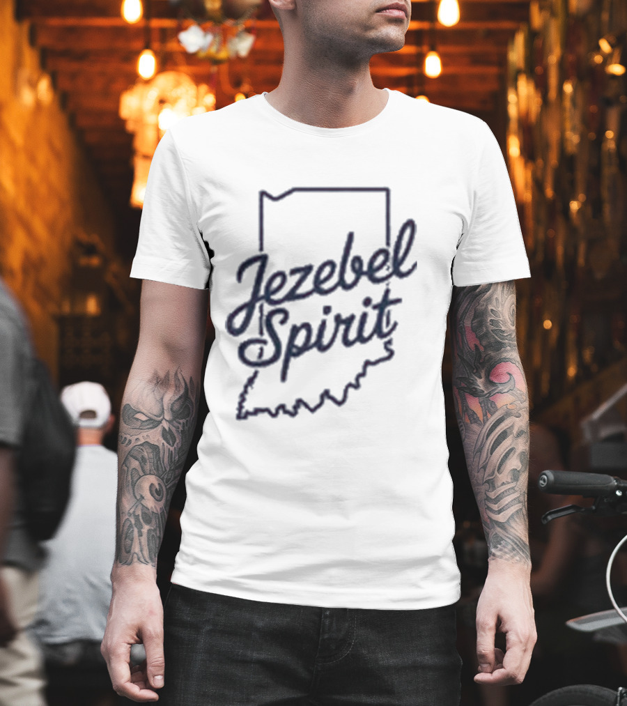 Corinne Straight Jezebel Spirit Indiana Outline T-Shirt