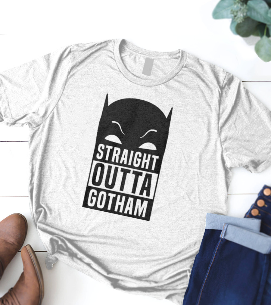 Straight Outta Gotham Batman Silhouette Iconic T-Shirt