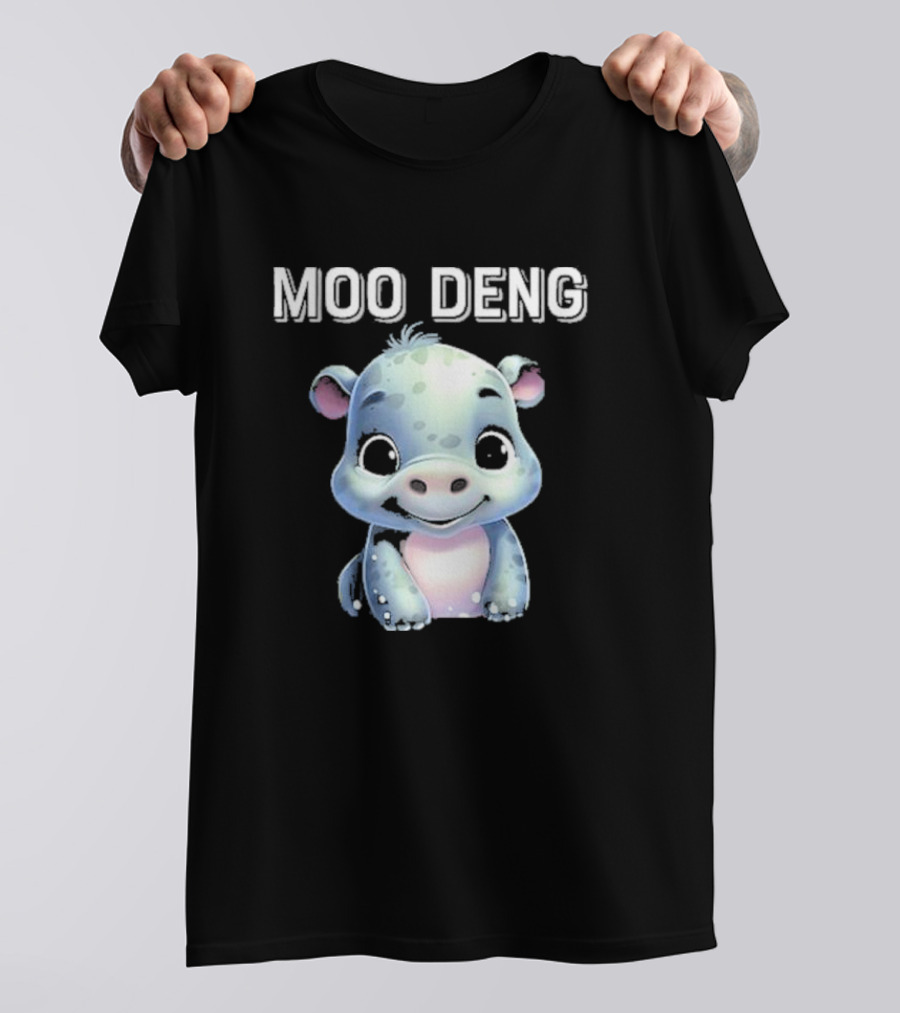 Moo Deng Cute Funny Hippopotamus T-Shirt