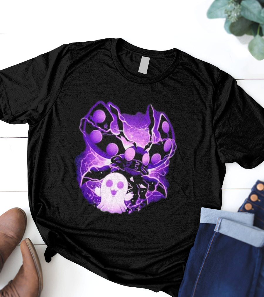 Digi Intelligence Vanilla Moth And Ghost Lightning Purple Aesthetic T-Shirt