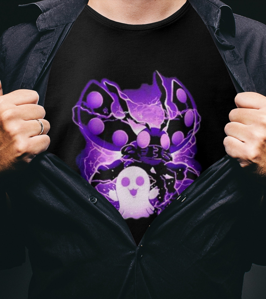 Digi Intelligence Vanilla Moth And Ghost Lightning Purple Aesthetic T-Shirt