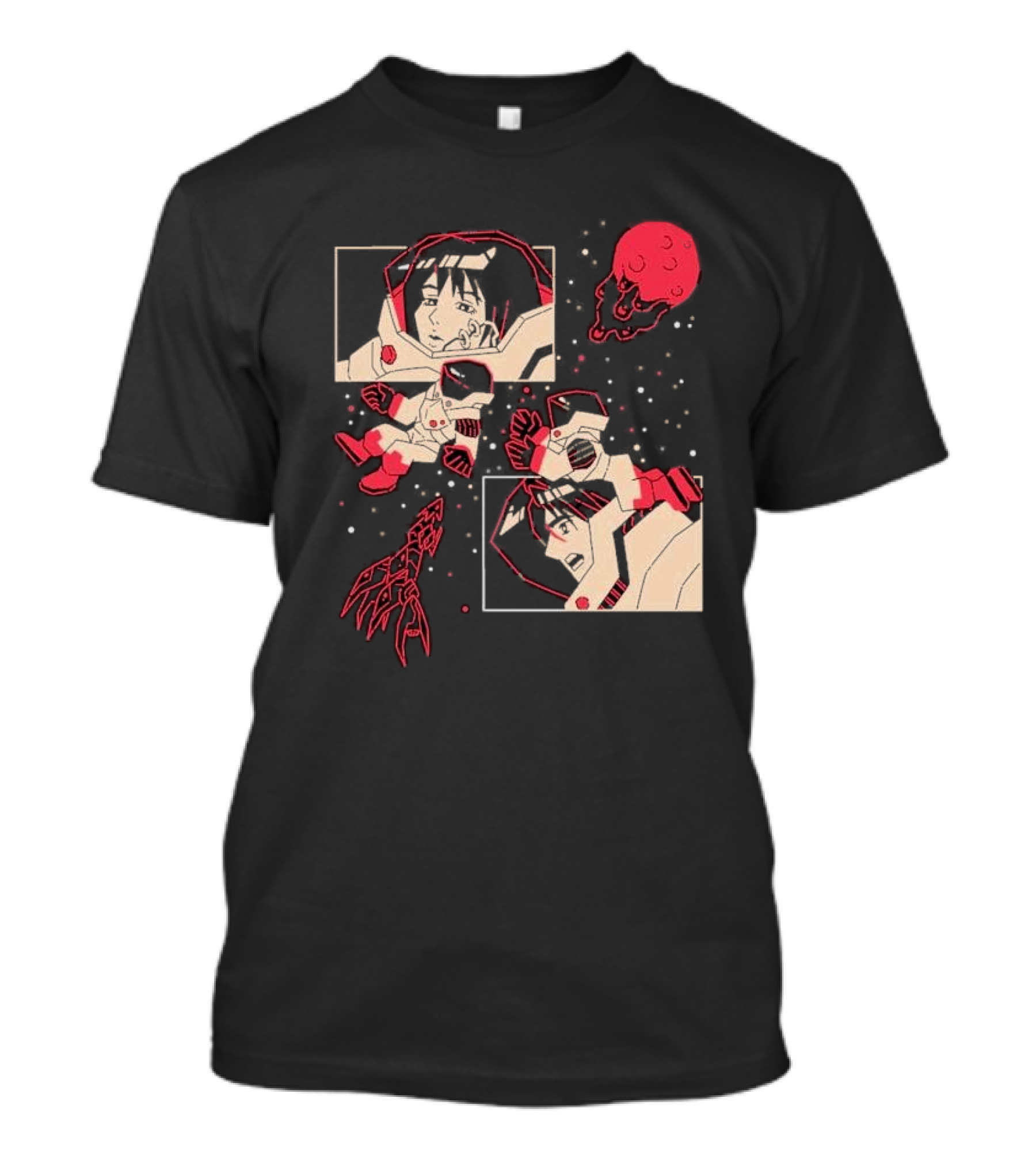 I Will Find You Wherever You Are Japu Space Comic Astronaut Red Planet T-Shirt