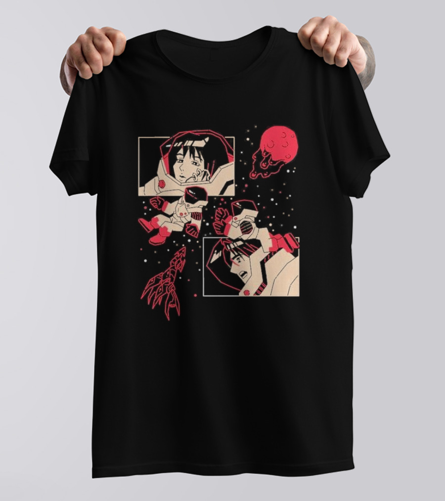 I Will Find You Wherever You Are Japu Space Comic Astronaut Red Planet T-Shirt