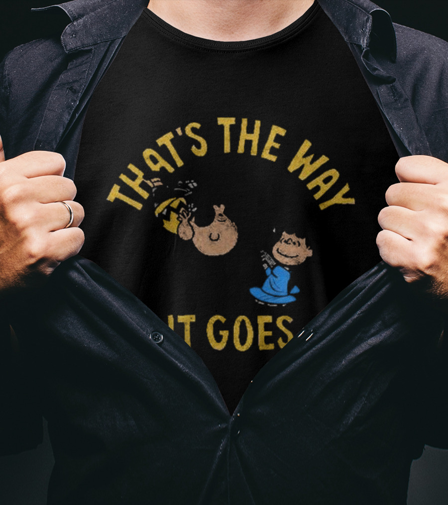 Peanuts That's The Way It Goes Charlie Brown Lucy Football T-Shirt