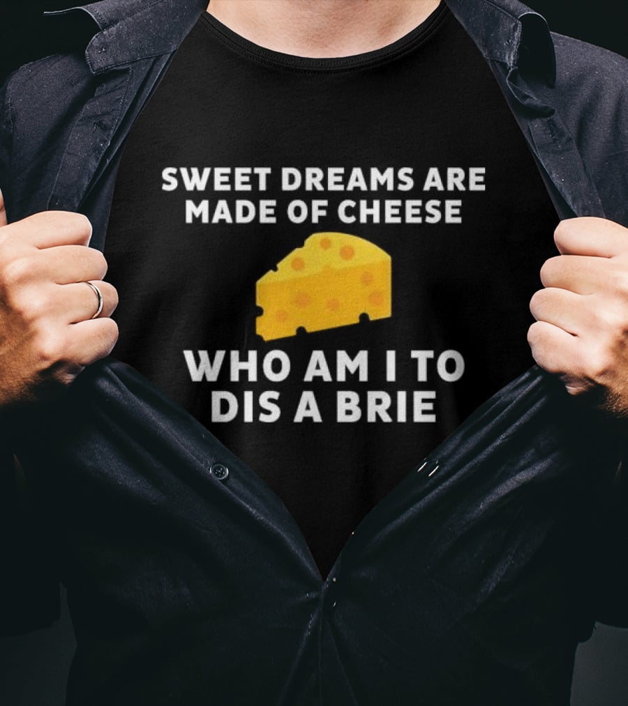 Sweet Dreams Are Made Of Cheese Who Am I To Dis A Brie Slice T-Shirt