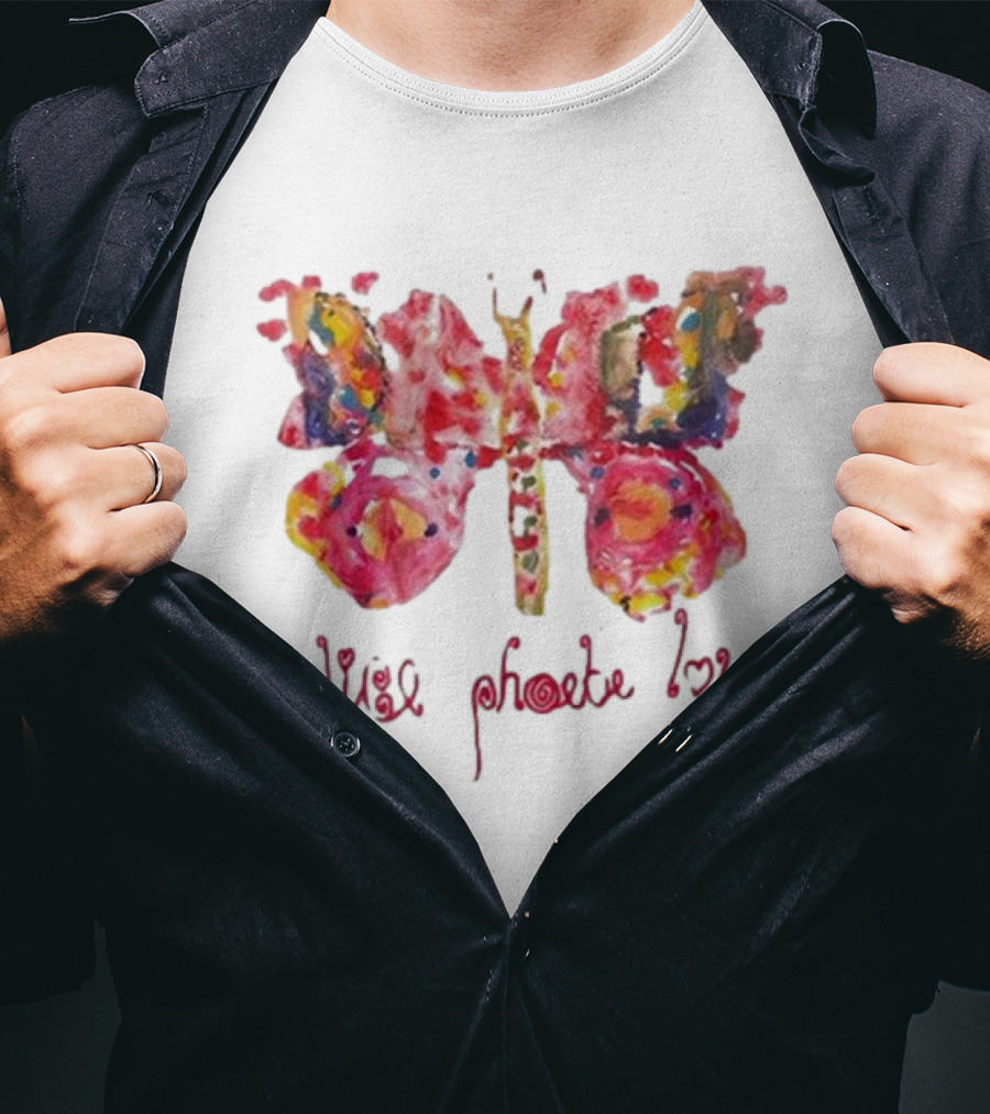 Alice Phoebe Lou Colorful Butterfly Art T-Shirt