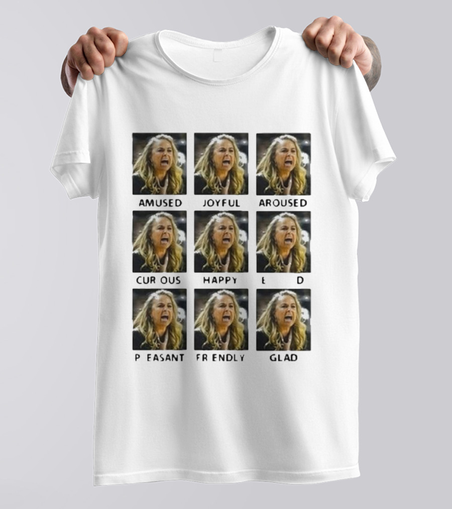 Amused Joyful Aroused Curious Happy Pleased Friendly Glad Becky Hammon T-Shirt