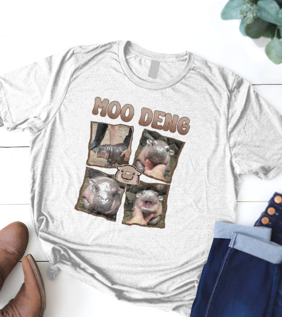 Moo Deng Baby Hippo Images T-Shirt