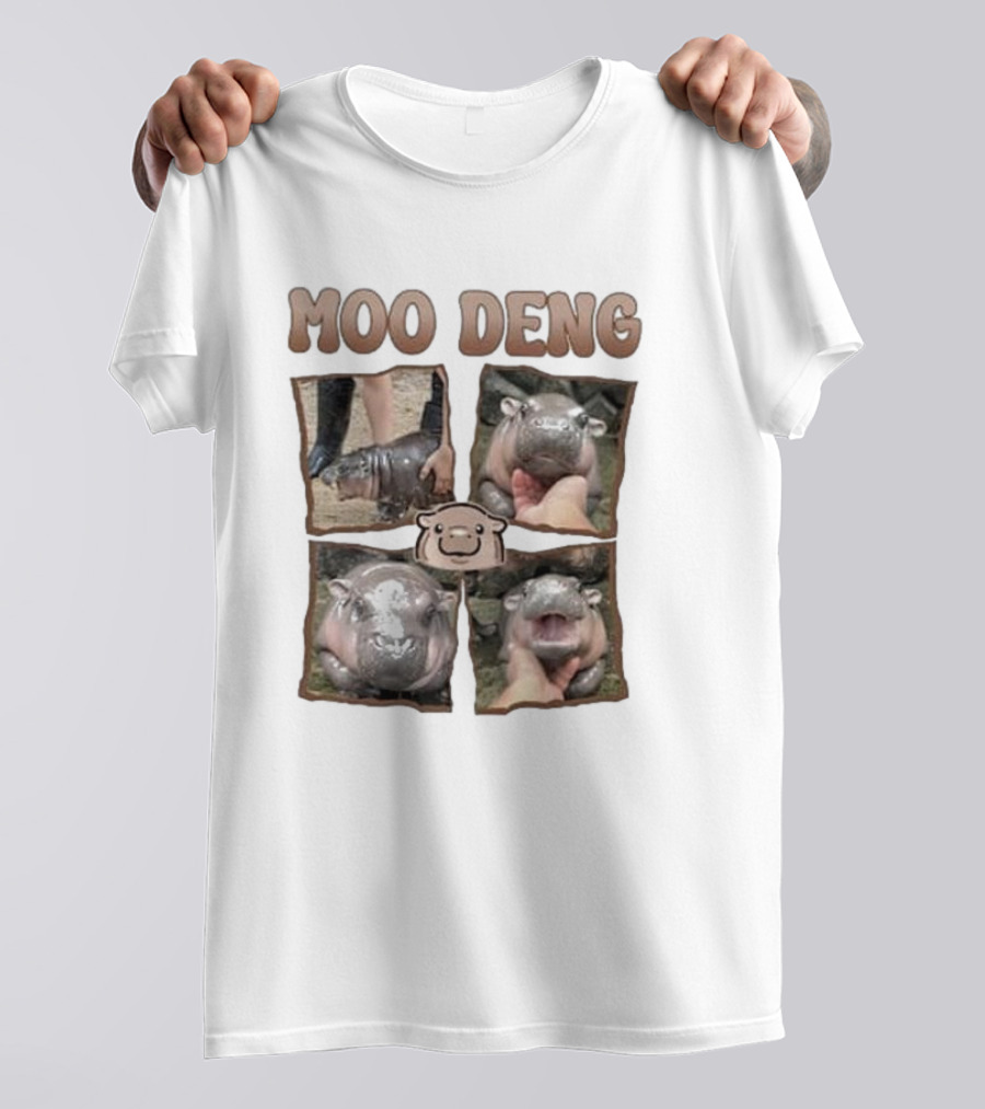 Moo Deng Baby Hippo Images T-Shirt