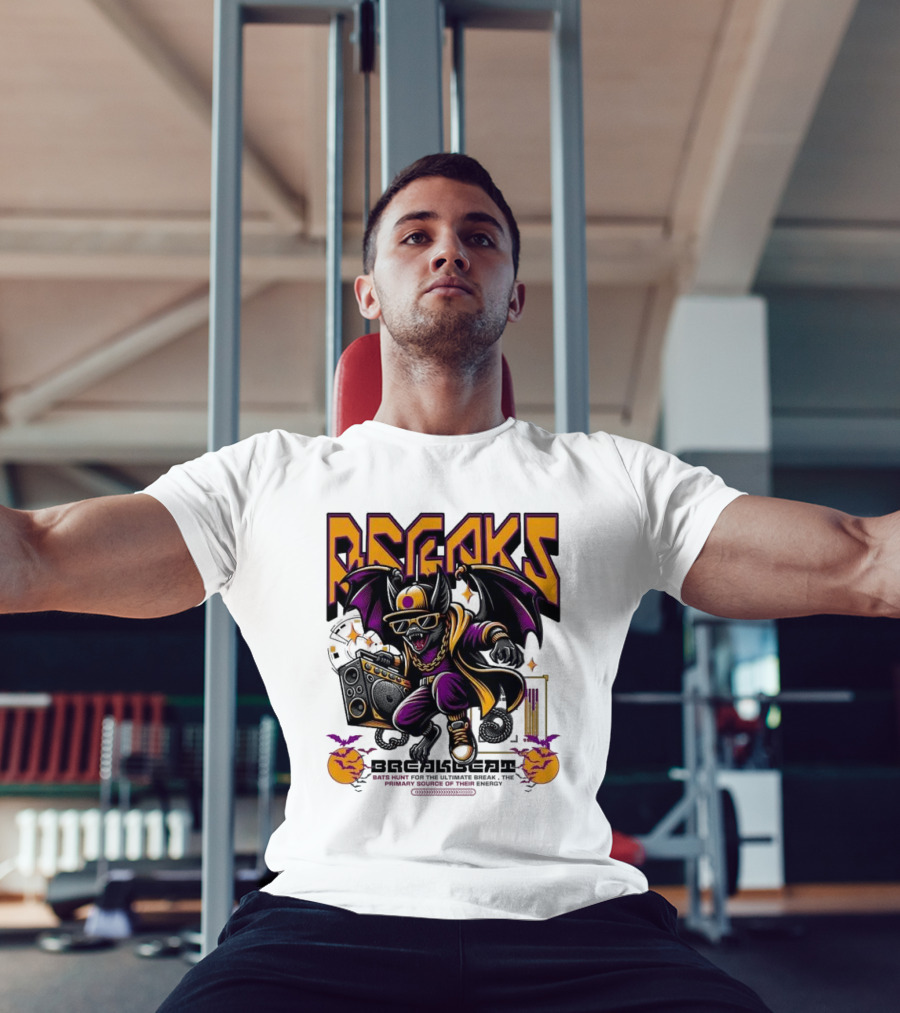 Breakbeat Bat Breaks Bats Hunt For The Ultimate Break Primary Source Of Energy T-Shirt