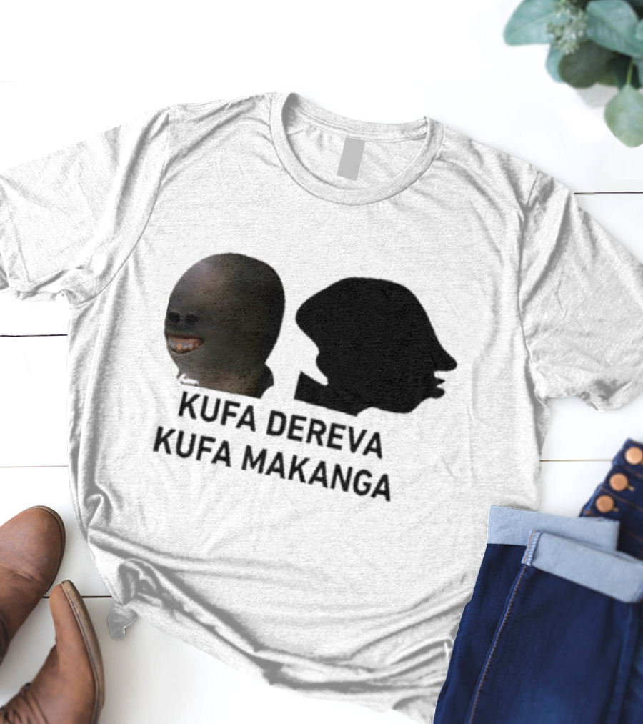 Kufa Dereva Kufa Makanga African Silhouette Humor T-Shirt