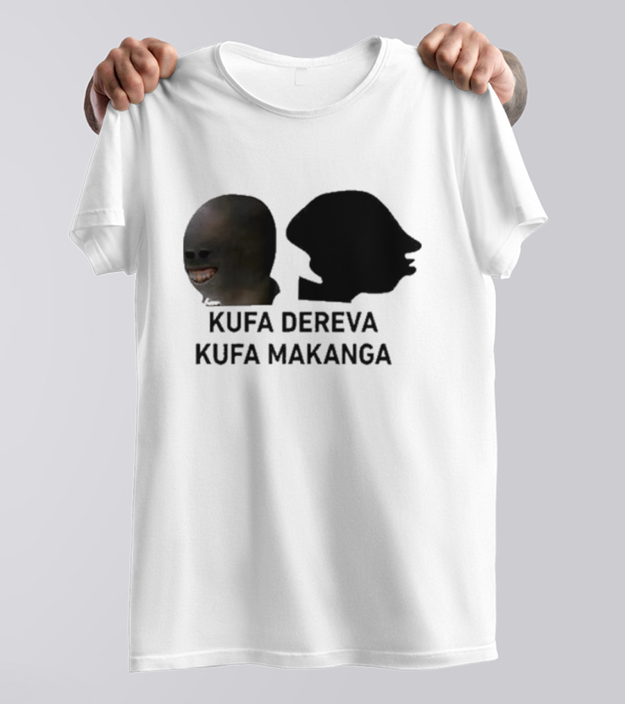 Kufa Dereva Kufa Makanga African Silhouette Humor T-Shirt