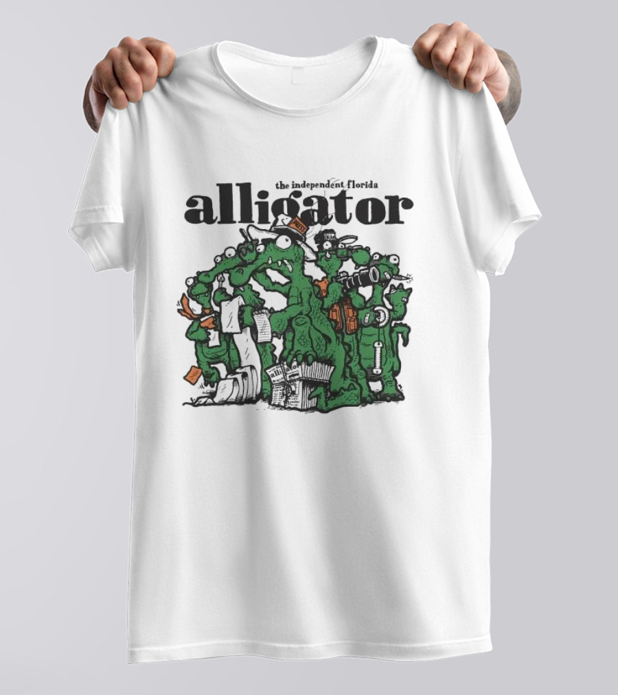 The Independent Florida Alligator Journalism Team Cartoon T-Shirt